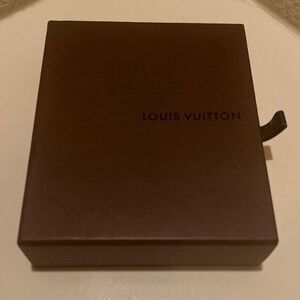 Louis Vuitton Drawer Gift Box With Leather Pull Tab Brown Luxury Storage Decor